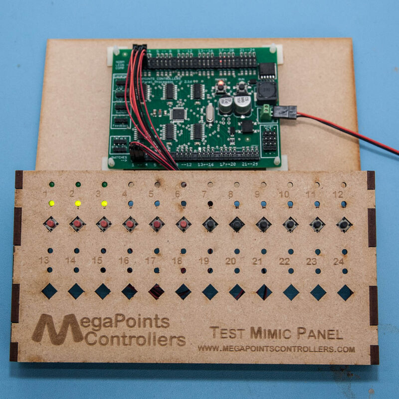 Temporary mimic panel