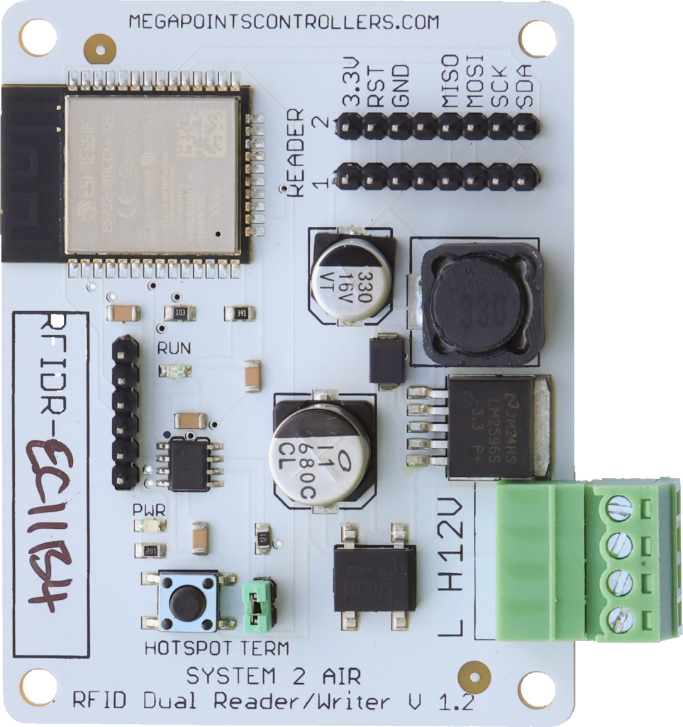 System2 RFID Dual Reader (Board only) - MegaPoints Controllers